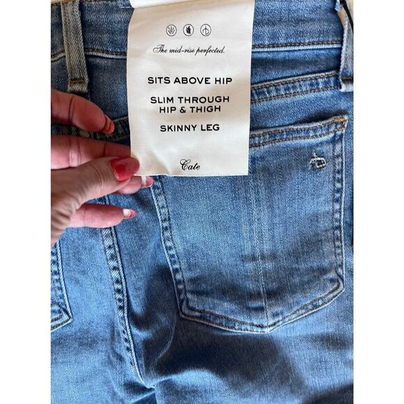 Rag & Bone NWT CATE Mid rise ankle skinny 25 NWT raw hem - Picture 8 of 9